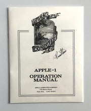 Load image into Gallery viewer, Exclusive: Premium Apple-1 Operation Manual - Signed
