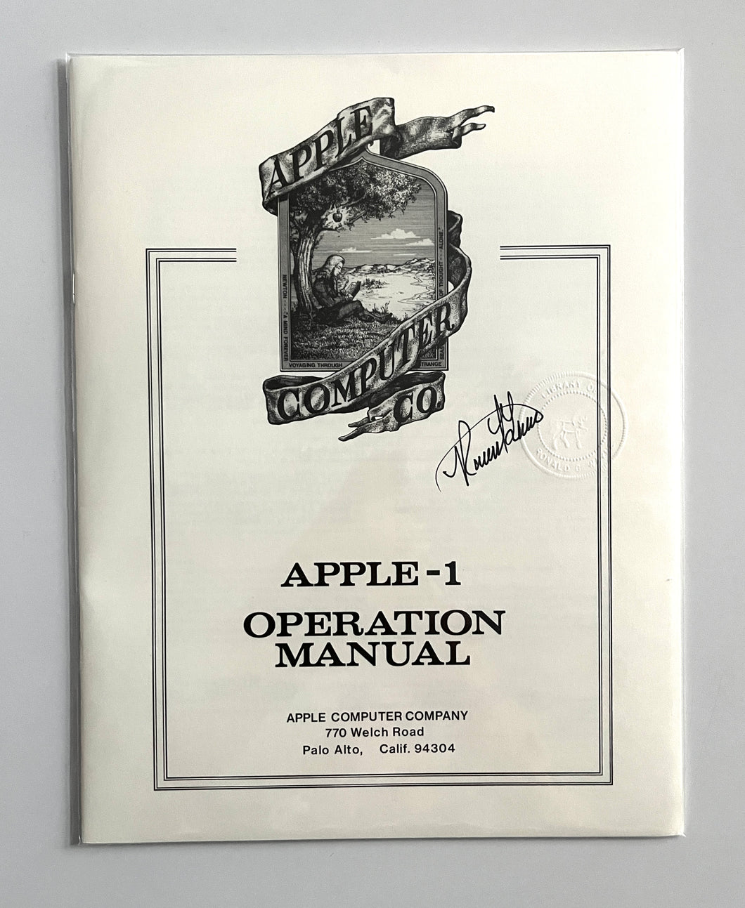 Exclusive: Premium Apple-1 Operation Manual - Signed